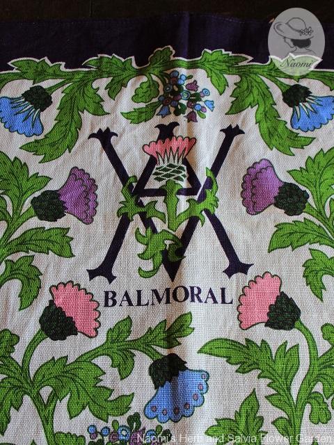 Balmoral Thistle pattern Vintage Tea Towel (2)