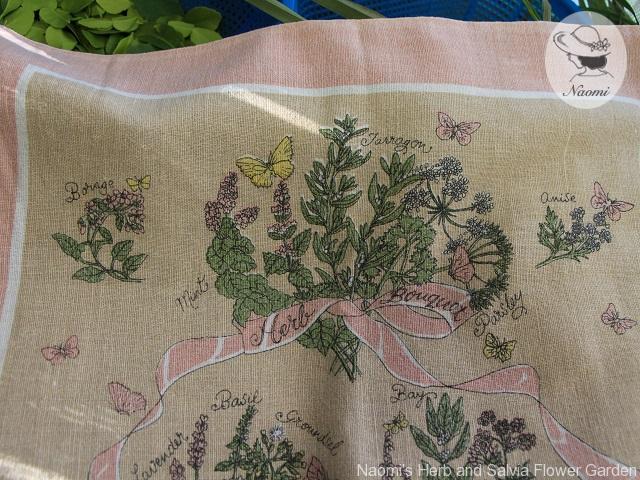 Herb Bouquet Tea Towel (5)