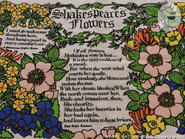 Lamont Towel Shakespeare's Flowers