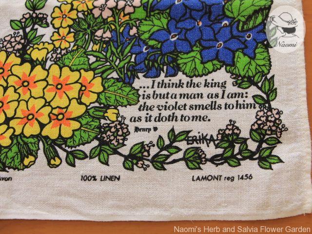 Lamont Towel Shakespeare's Flowers