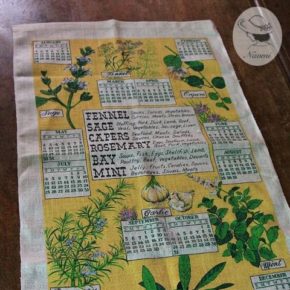 Kay Dee 1982 Calendar Tea Towel