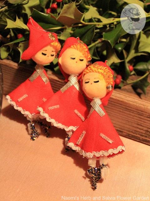 昭和のクリスマスオーナメントお人形