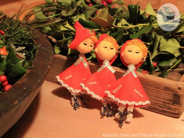 昭和のクリスマスオーナメントお人形