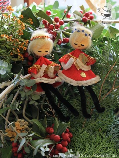 昭和レトロなクリスマスオーナメント お人形