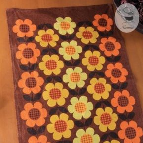 Retro Flowers　Dunmoy Vintage Tea Towel