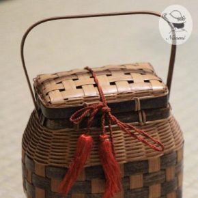 昭和レトロな竹籠